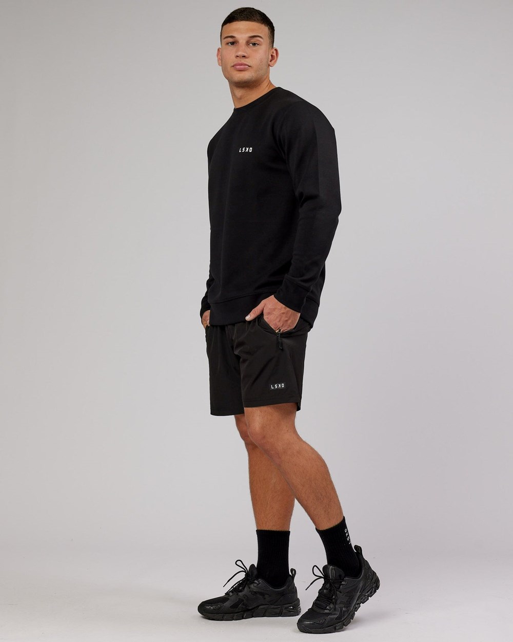 Black LSKD Athlete ForgedFleece Sweater | BM7502198