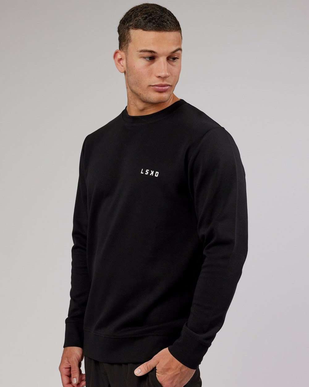 Black LSKD Athlete ForgedFleece Sweater | BM7502198