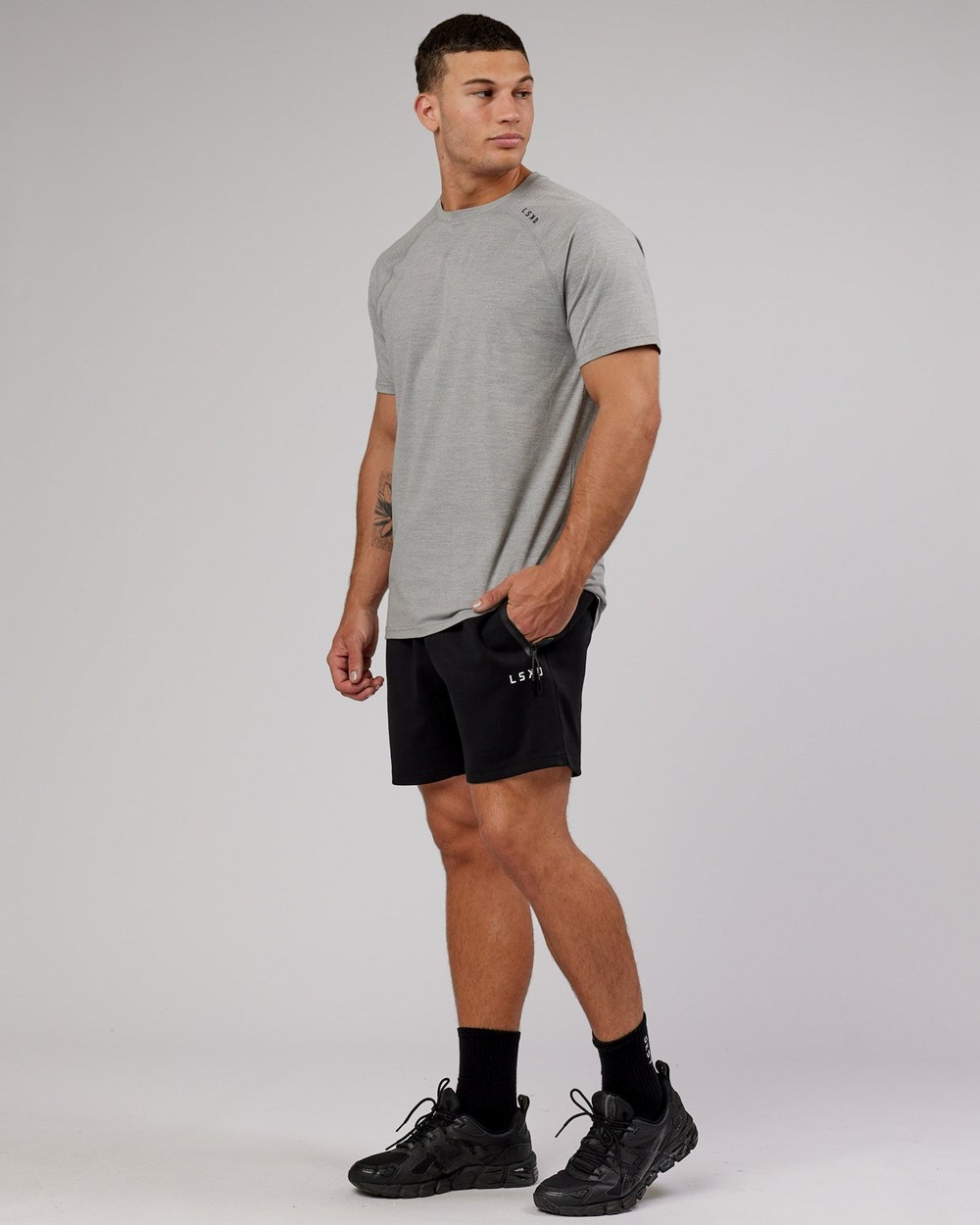 Black LSKD Athlete ForgedFleece Track Short | CS8215903