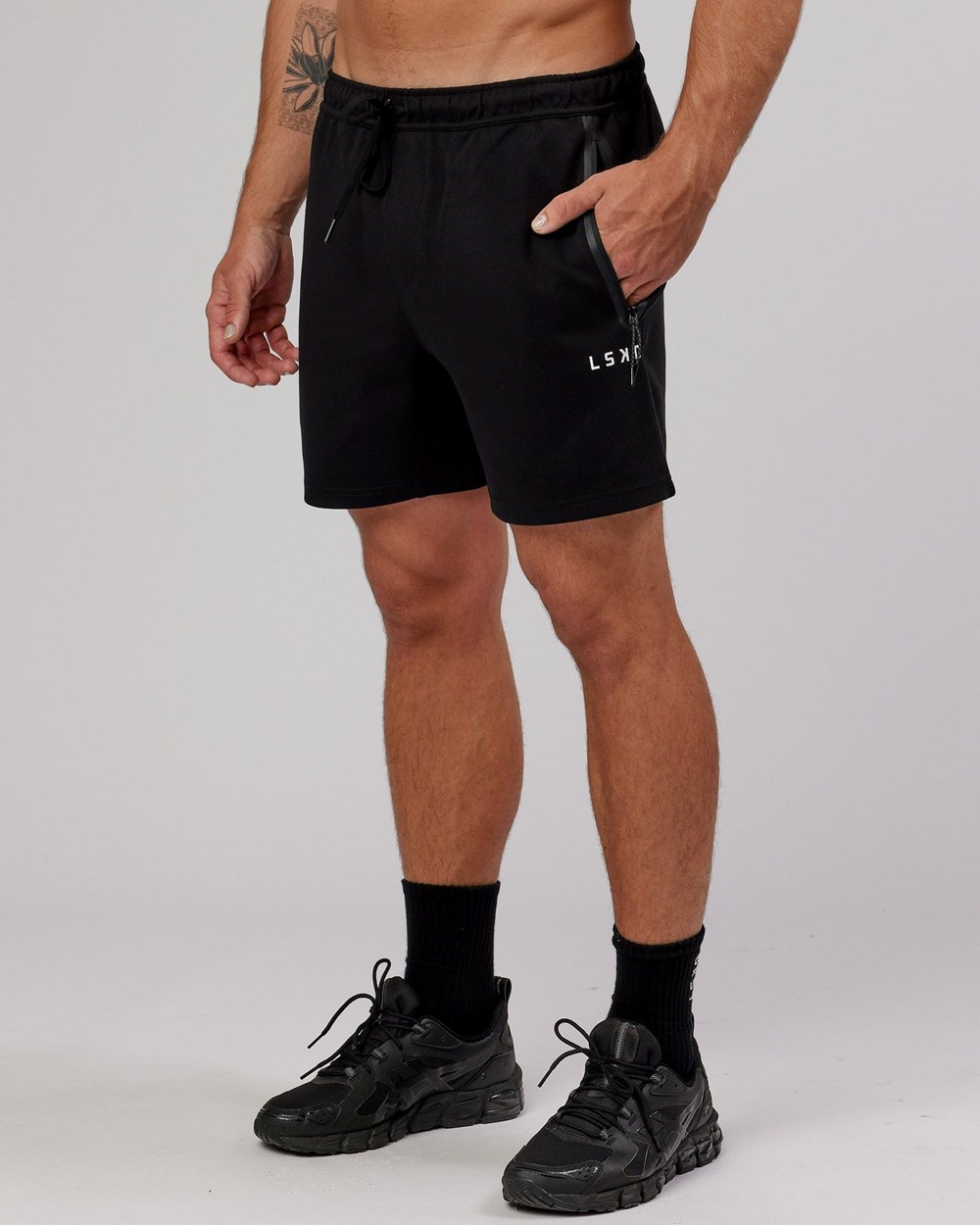 Black LSKD Athlete ForgedFleece Track Short | CS8215903