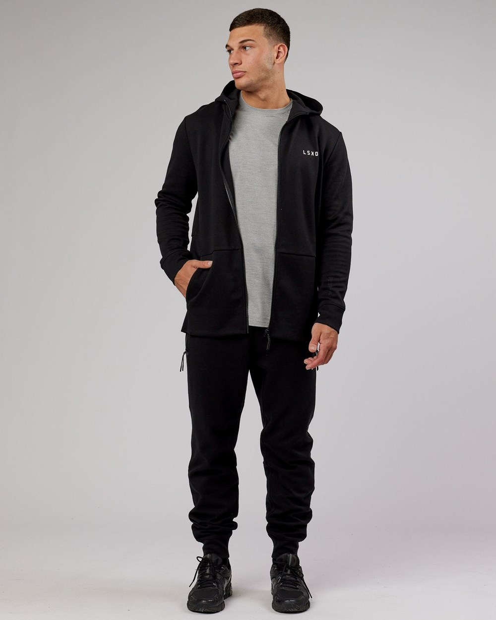 Black LSKD Athlete ForgedFleece Zip Jogger | KV3089716