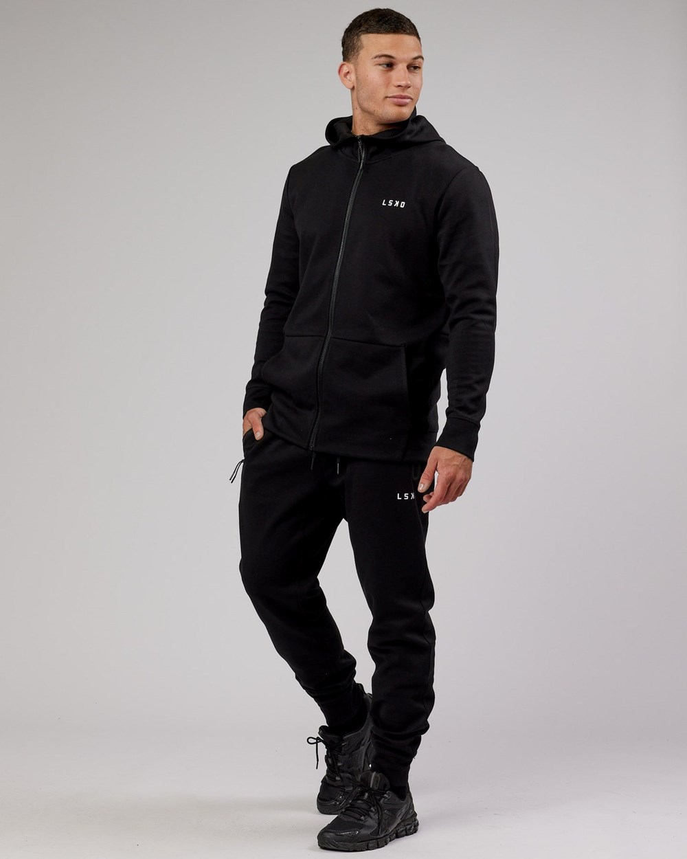 Black LSKD Athlete ForgedFleece Zip Jogger | KV3089716