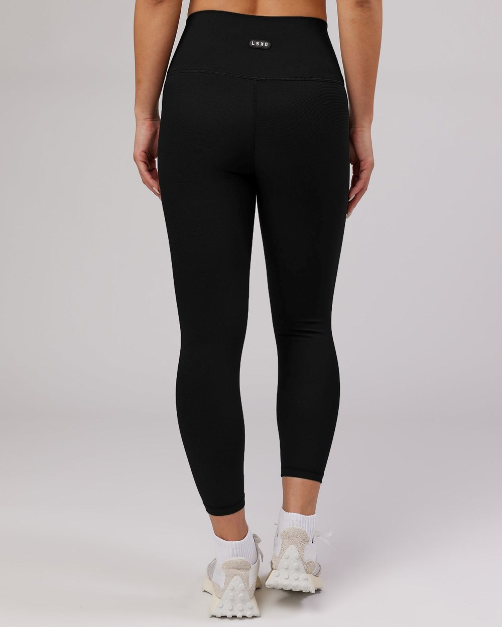 Black LSKD Balance Ribbed 7/8 Length Legging | BG4528379