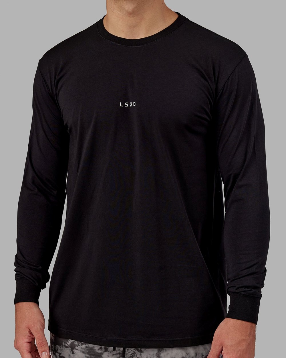 Black LSKD Base FLXCotton LS Tee | TB0268519