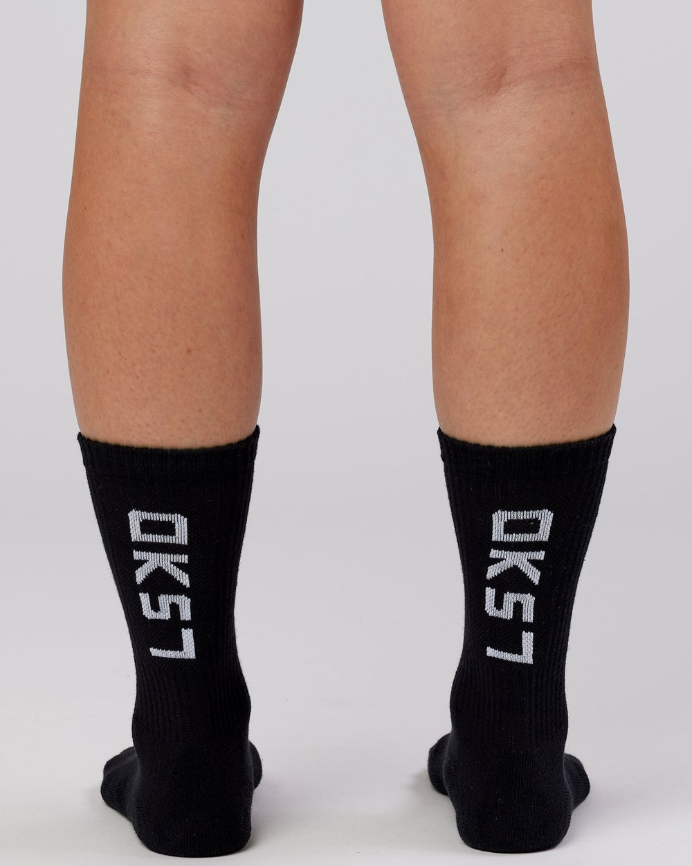 Black LSKD Brand Crew Sock | TW6392048