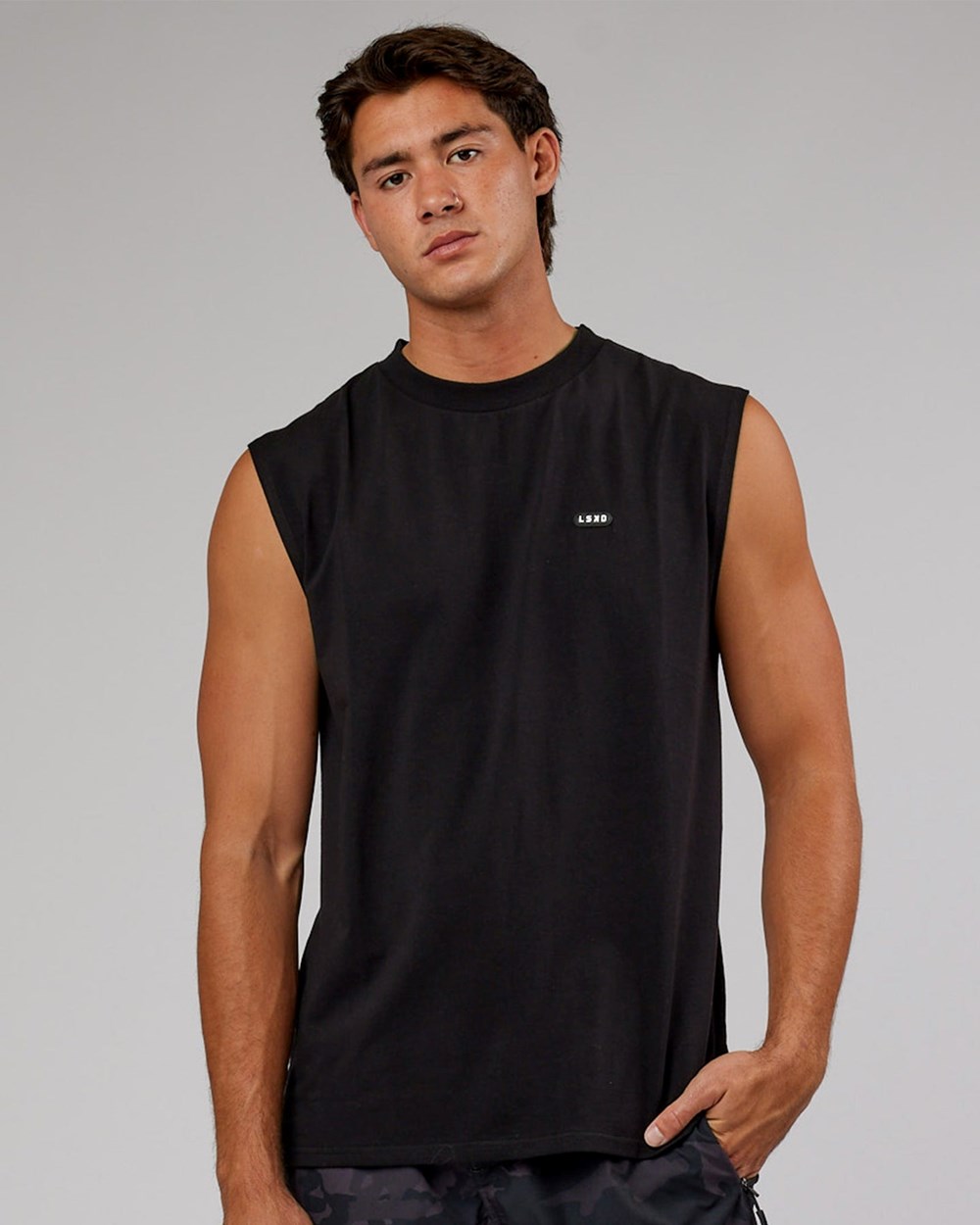 Black LSKD Capsule FLXCotton Tank Oversize | PS7306914