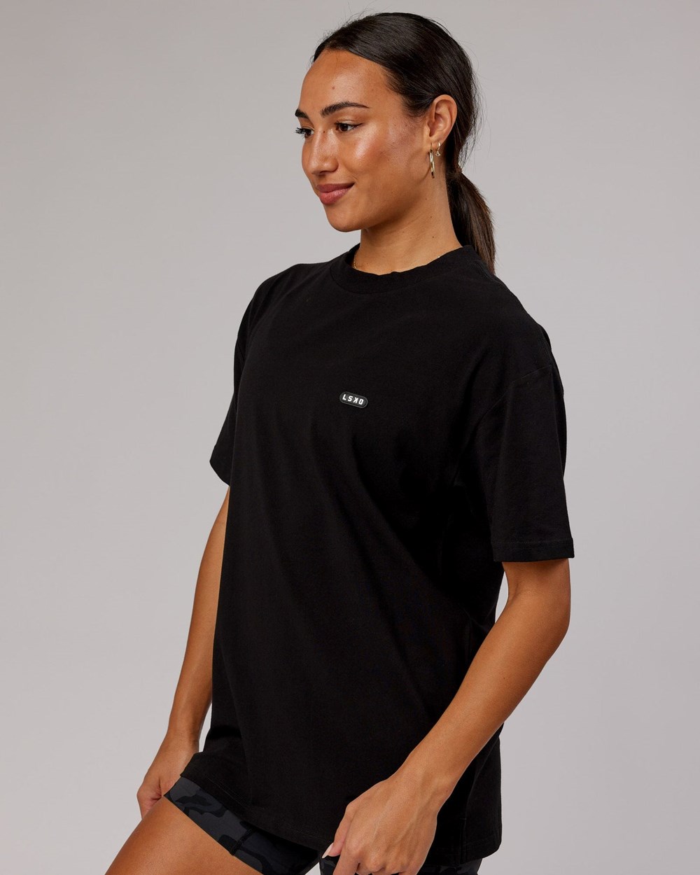 Black LSKD Capsule FLXCotton Tee Oversize | IC3146702