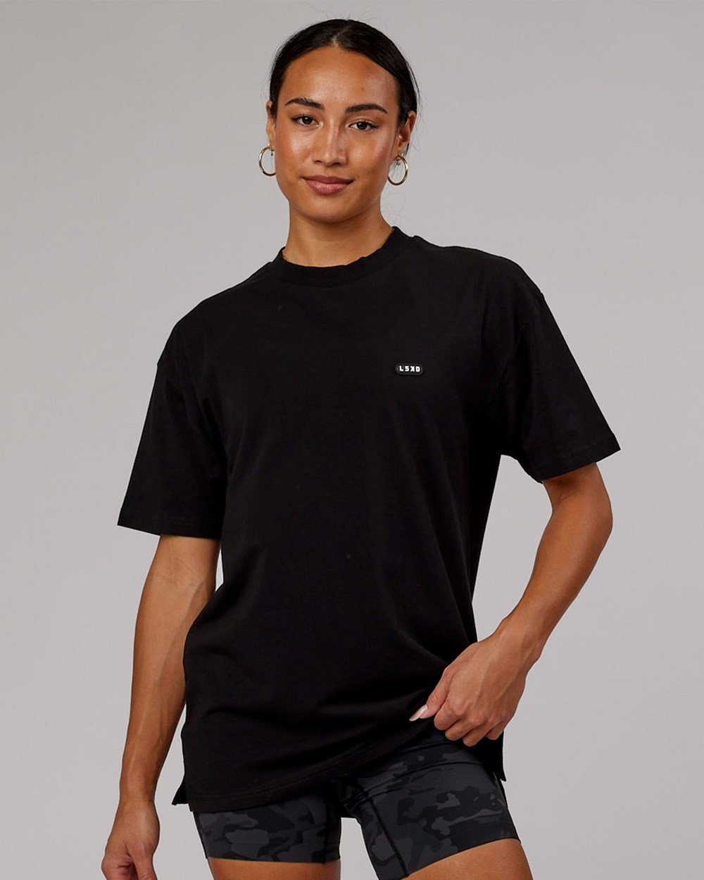 Black LSKD Capsule FLXCotton Tee Oversize | IC3146702