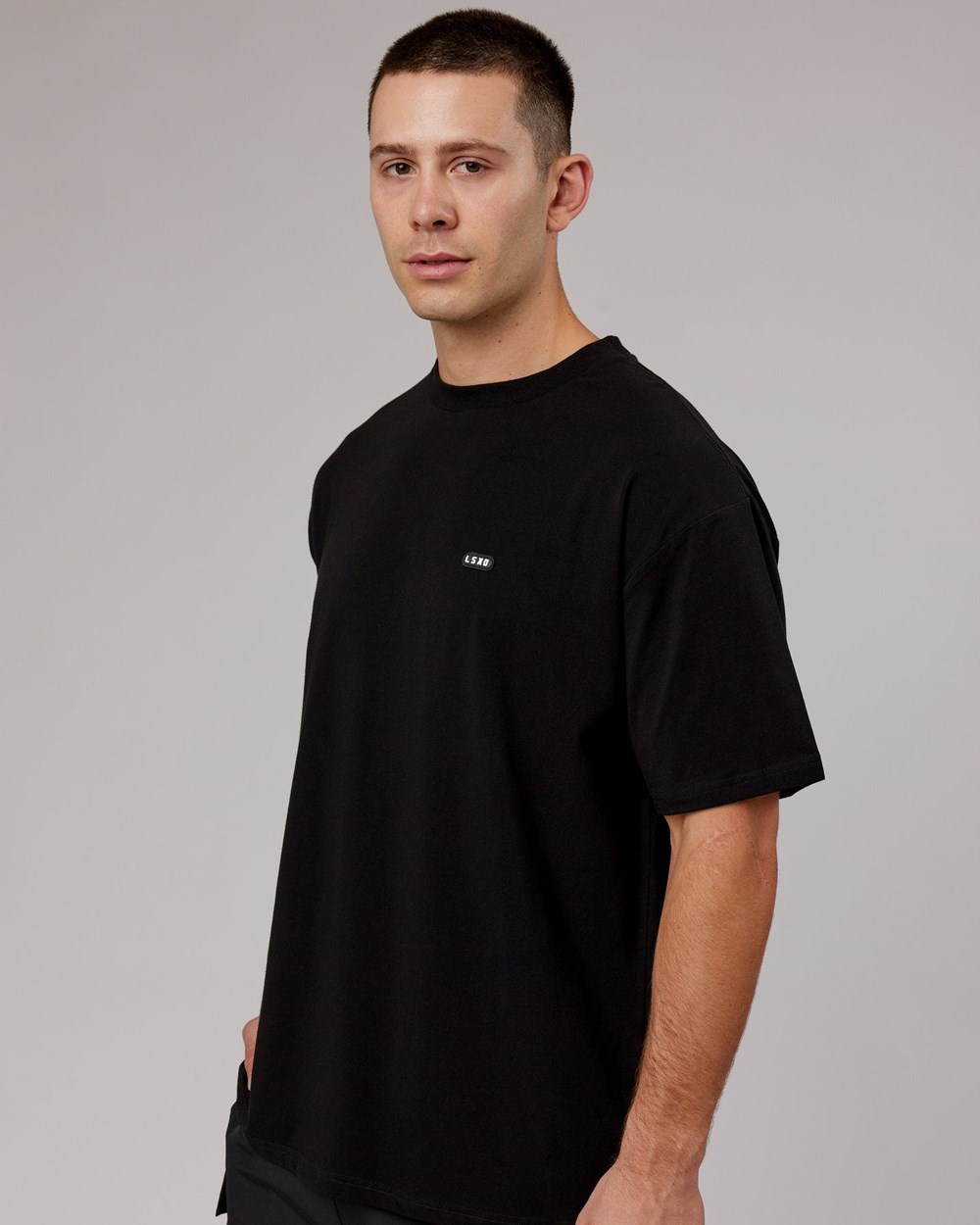 Black LSKD Capsule FLXCotton Tee Oversize | UJ6893015