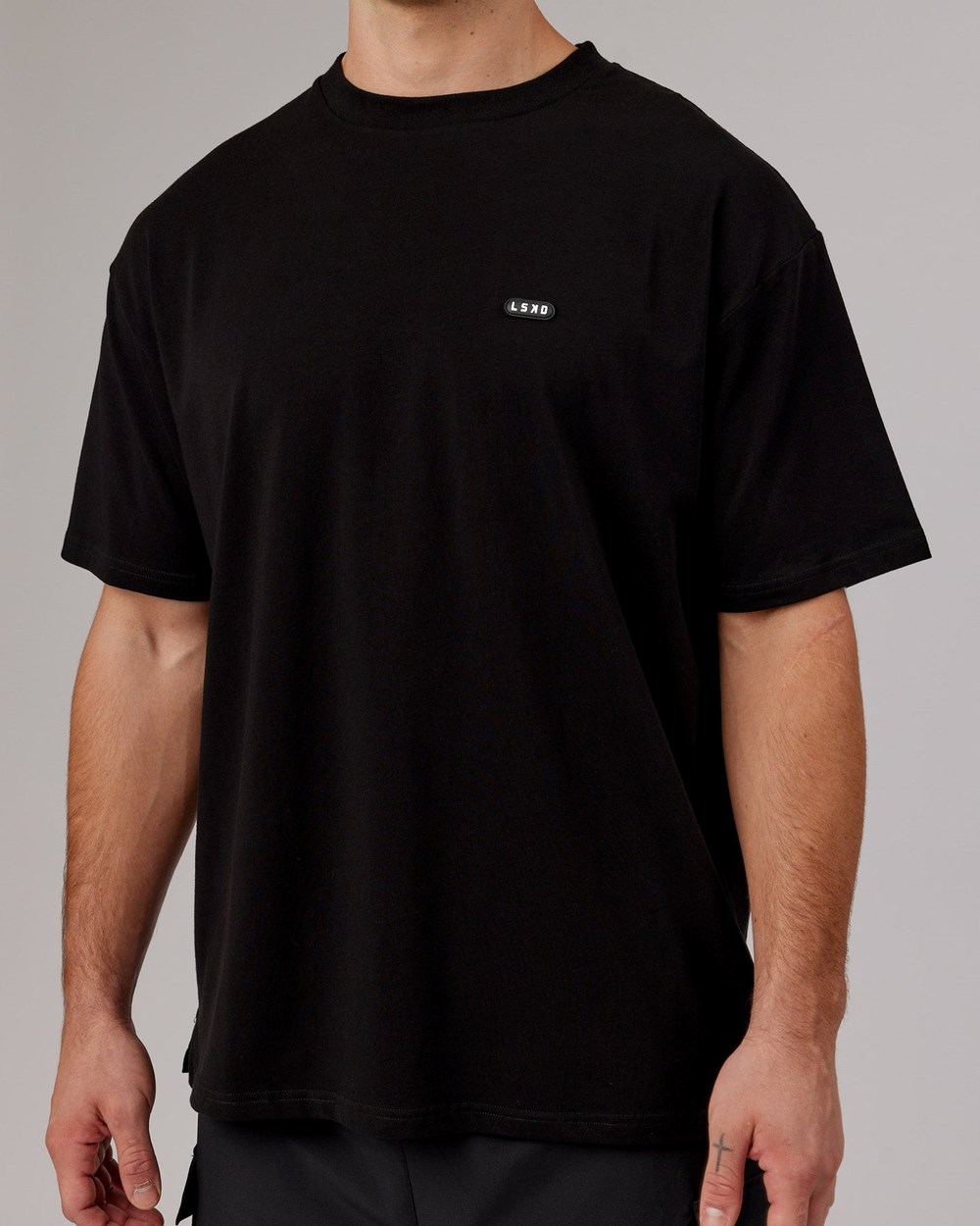 Black LSKD Capsule FLXCotton Tee Oversize | UJ6893015