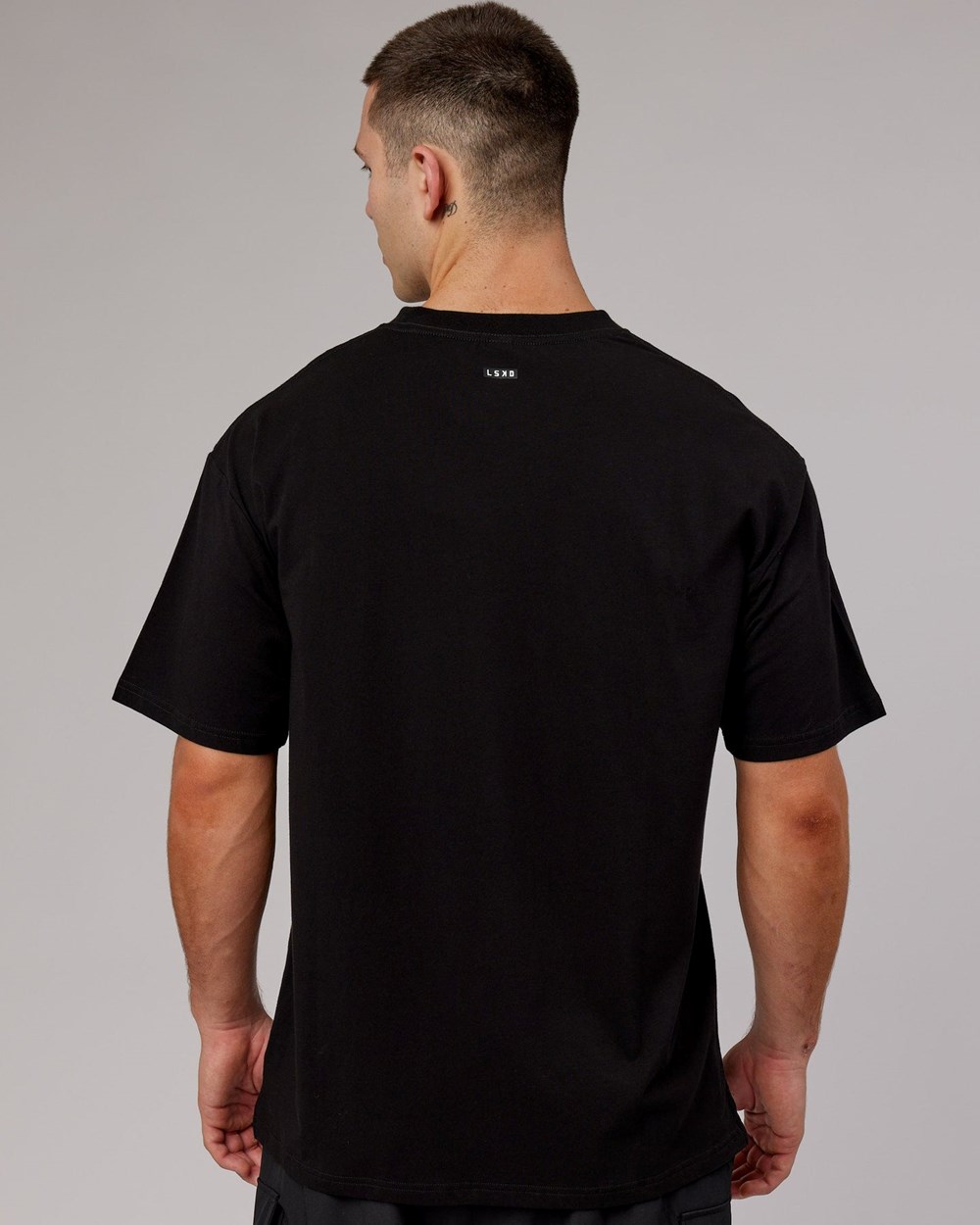 Black LSKD Capsule FLXCotton Tee Oversize | UJ6893015