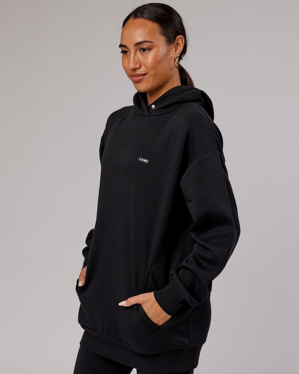 Black LSKD Capsule Hoodie Oversize | SL5429386