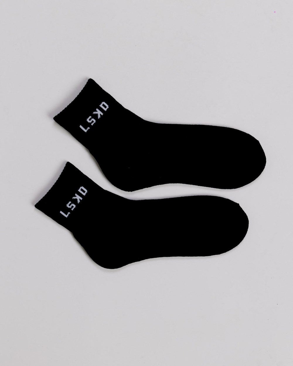 Black LSKD Daily Quarter Crew Sock | DH8063759