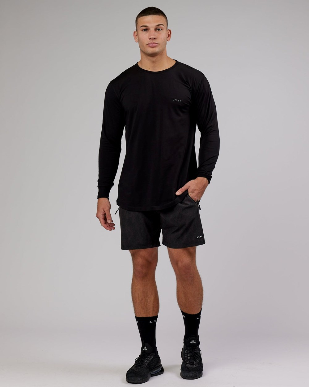 Black LSKD Deluxe PimaFLX LS Tee | KX4615720