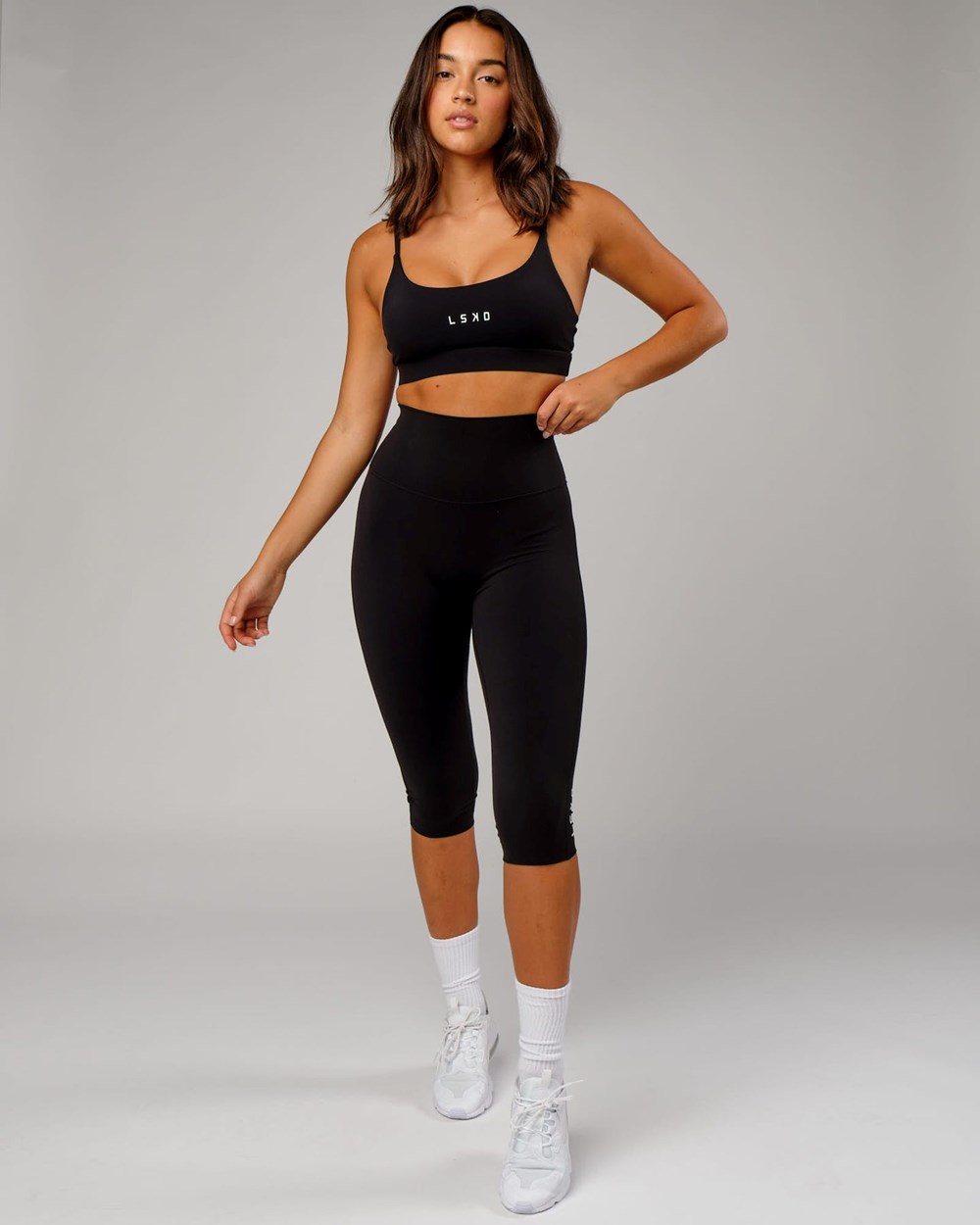 Black LSKD Elixir 3/4 Length Legging | NL9245038