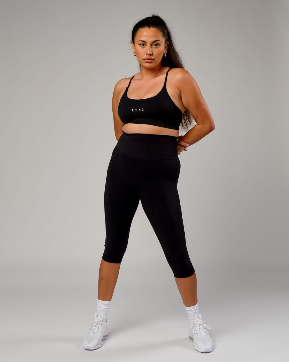 Black LSKD Elixir 3/4 Length Legging | NL9245038