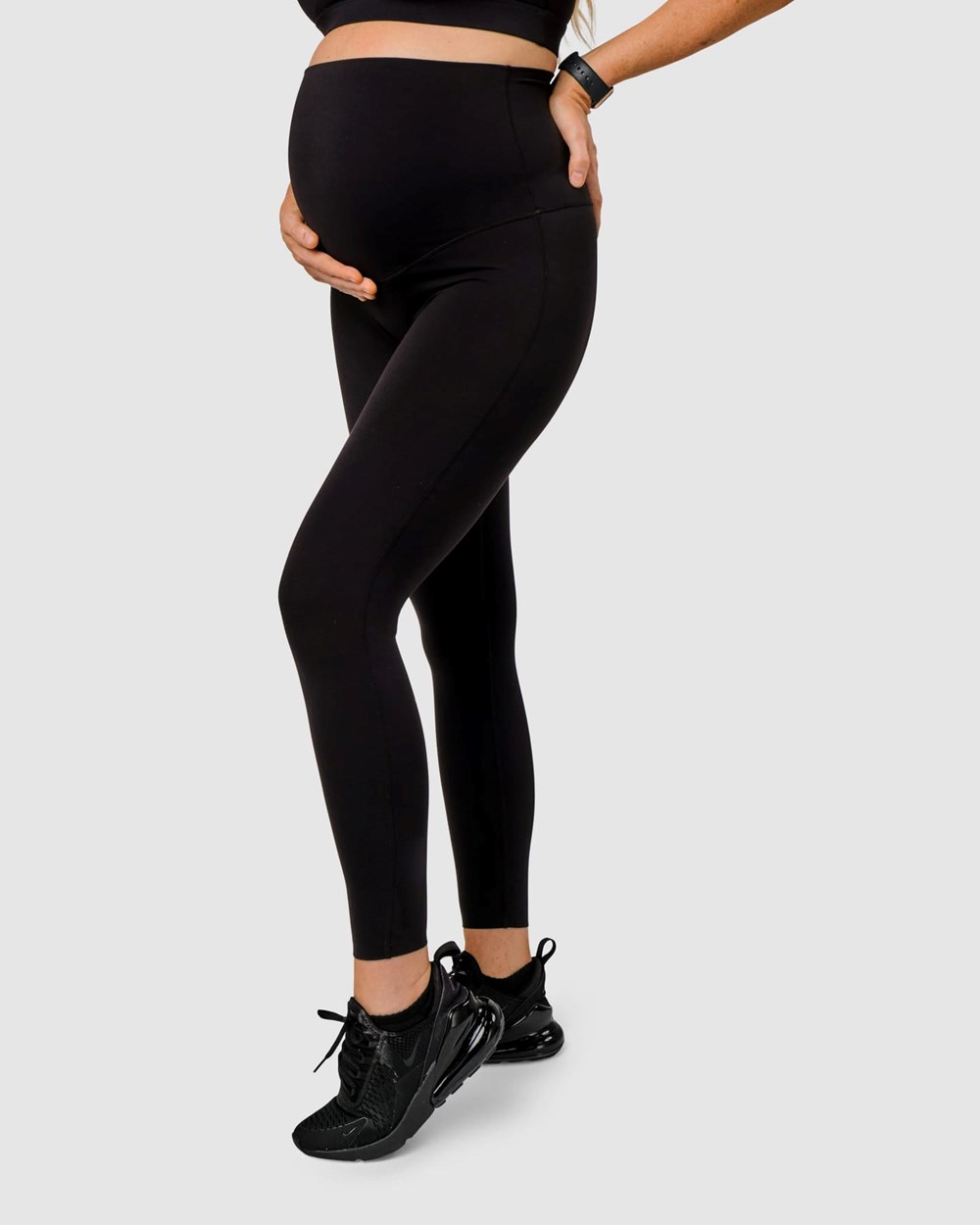 Black LSKD Elixir Full Length Maternity Legging | CS3150648