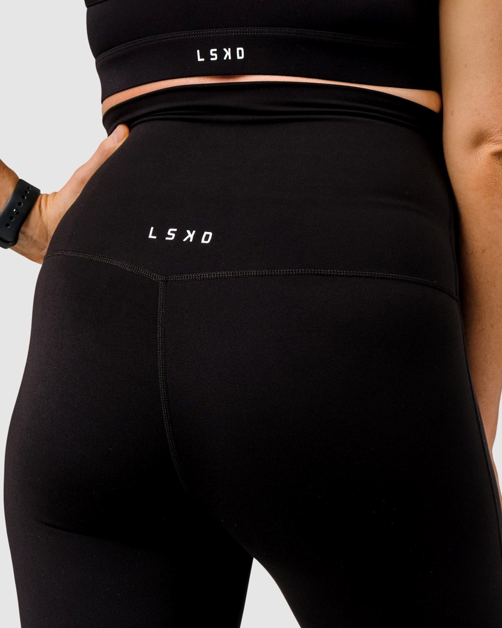 Black LSKD Elixir Full Length Maternity Legging | CS3150648