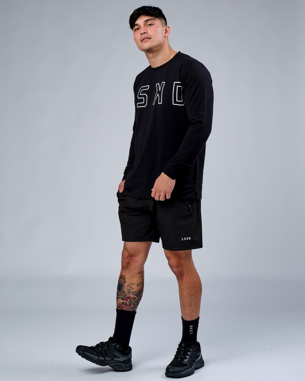 Black LSKD Expand FLXCotton LS Tee | FX1746359