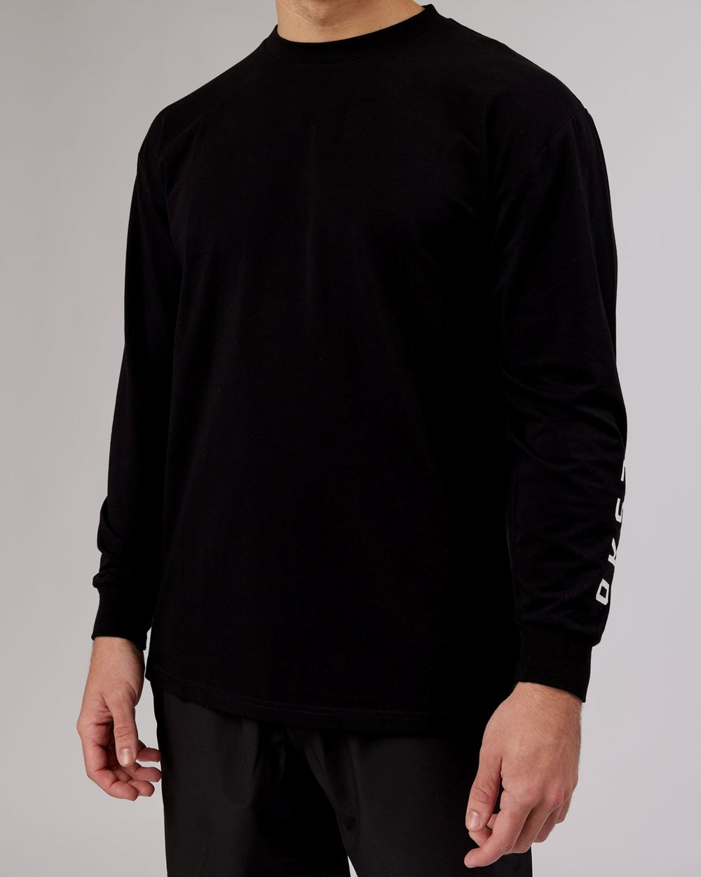 Black LSKD Extensor FLXCotton Long Sleeve Tee Oversize | IW4106597