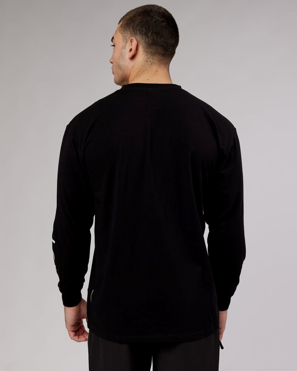 Black LSKD Extensor FLXCotton Long Sleeve Tee Oversize | IW4106597