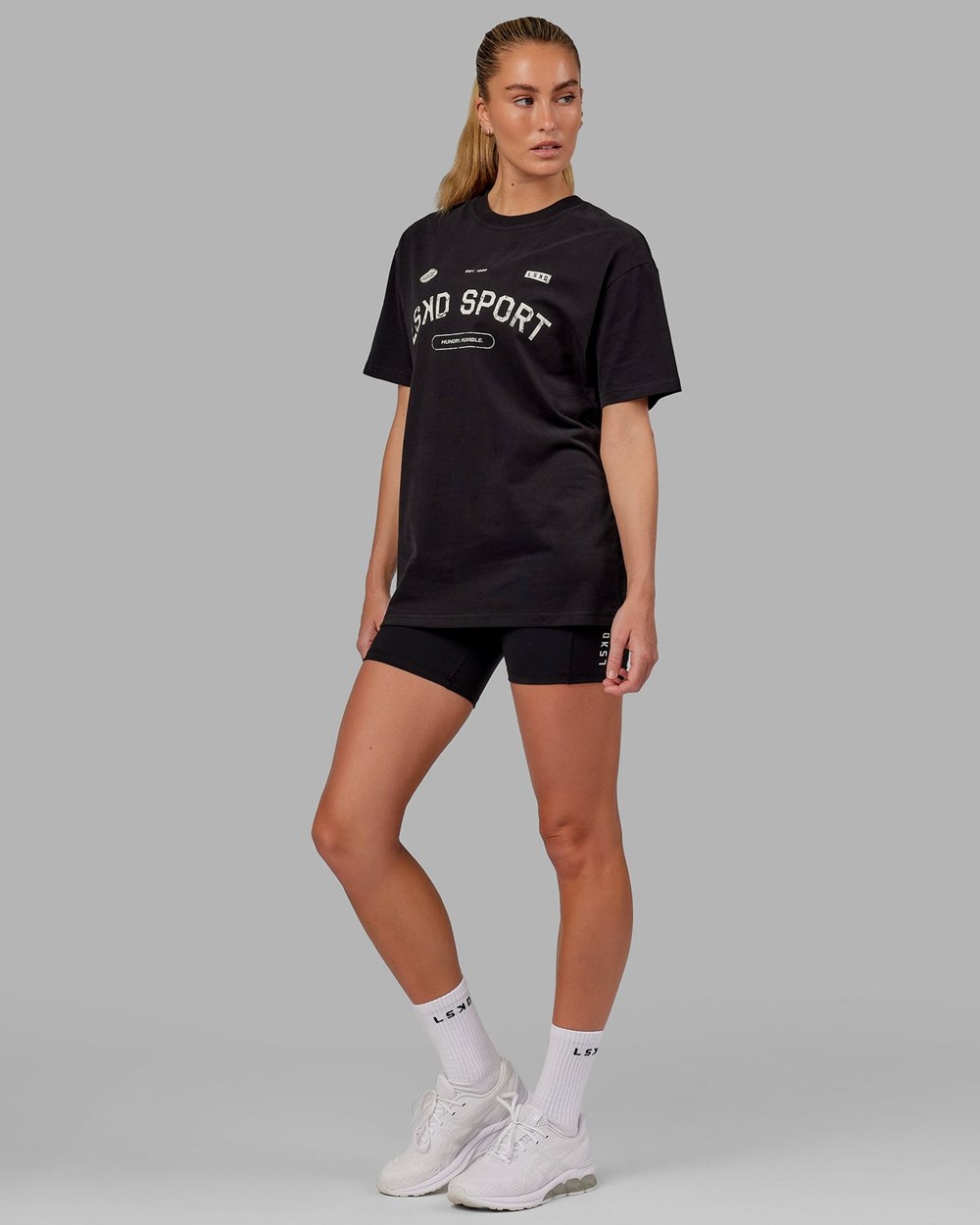 Black LSKD Free Throw Heavyweight Tee Oversize | MR4069231