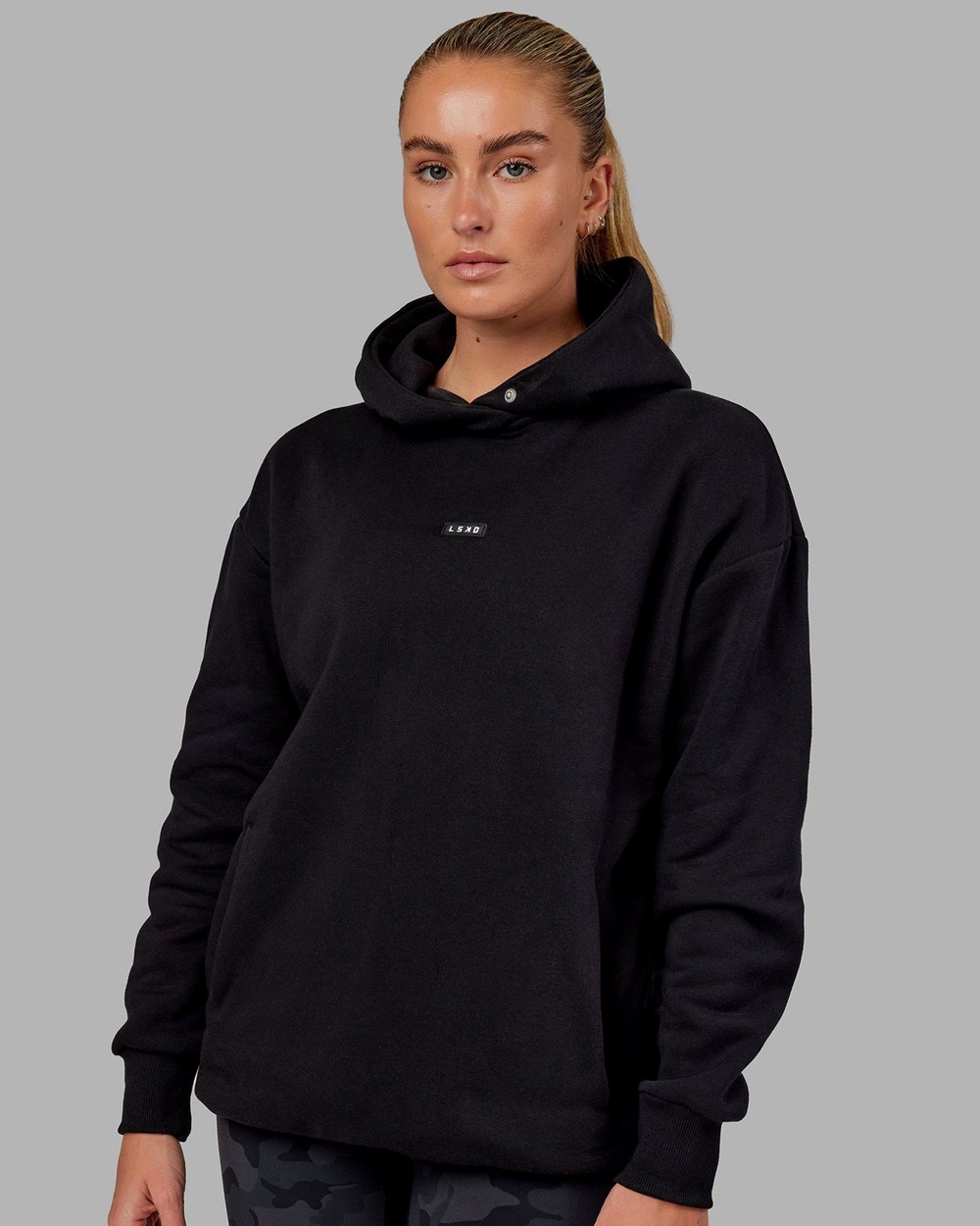 Black LSKD Fundamental Hoodie Oversize | RS2786459