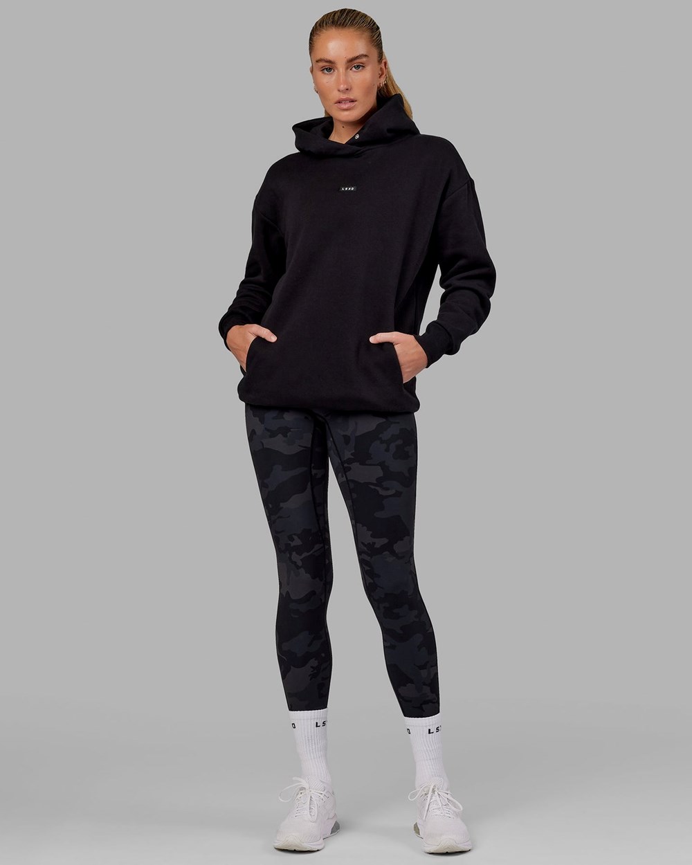 Black LSKD Fundamental Hoodie Oversize | RS2786459