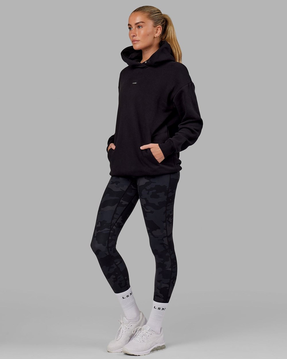 Black LSKD Fundamental Hoodie Oversize | RS2786459