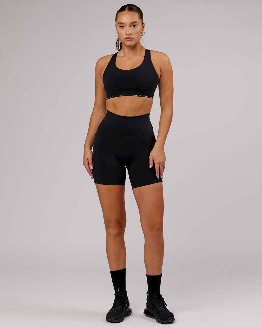 Black LSKD Fusion Mid-Length Bike Short | OT4163275