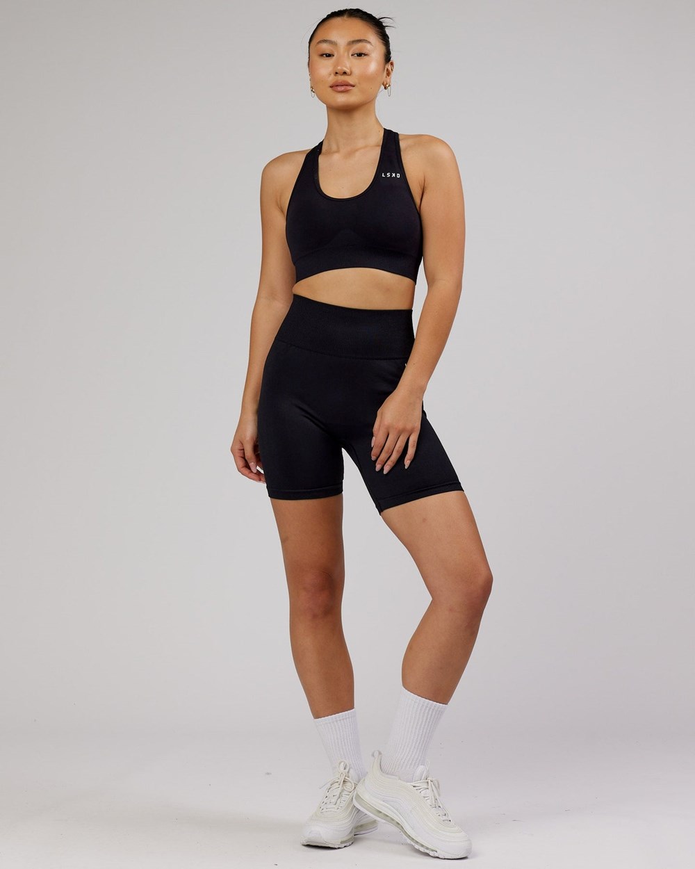 Black LSKD Limitless Seamless Sports Bra | HF0573482