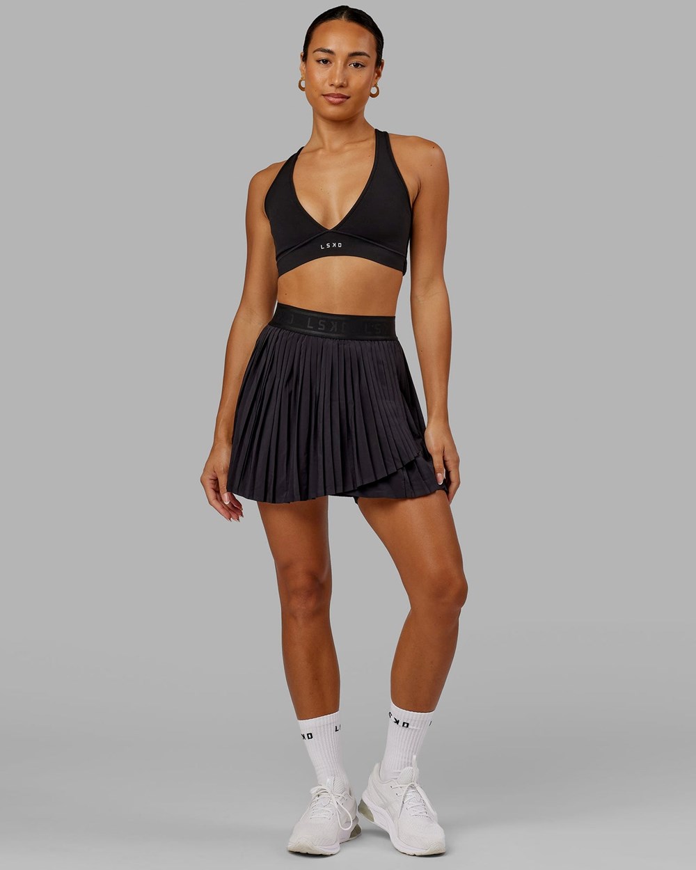 Black LSKD Match Point Tennis Skirt | VO9856241