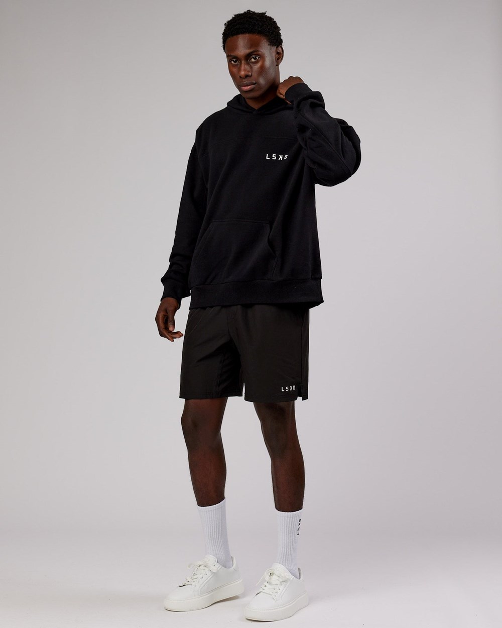 Black LSKD Mode Hoodie Oversize | OH8912036