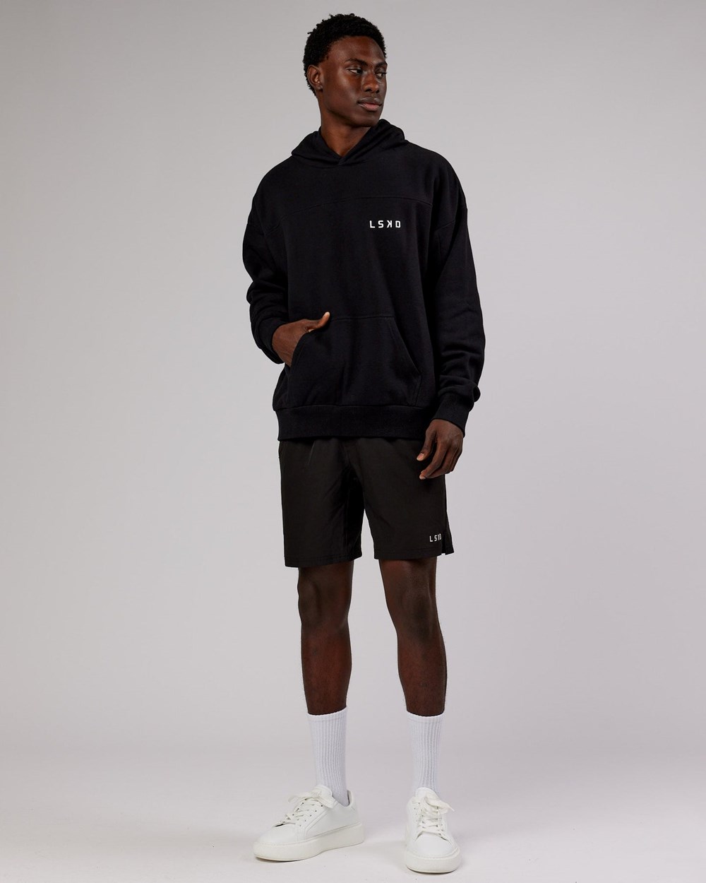 Black LSKD Mode Hoodie Oversize | OH8912036