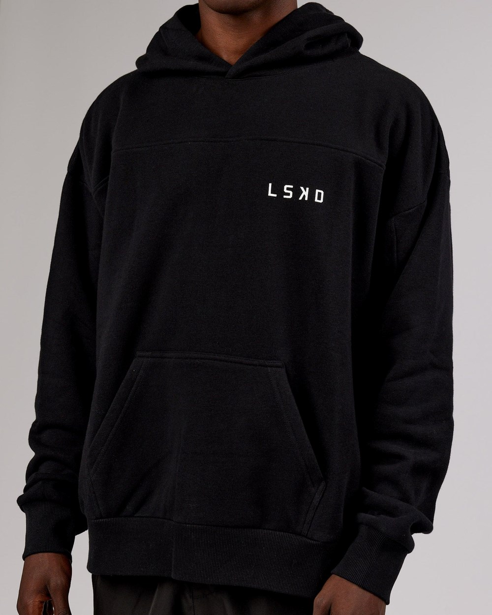 Black LSKD Mode Hoodie Oversize | OH8912036