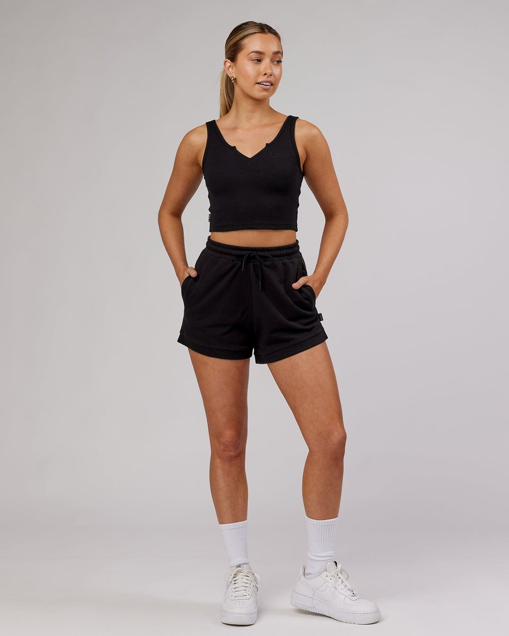 Black LSKD Off Duty Lounge Short | QV6715923