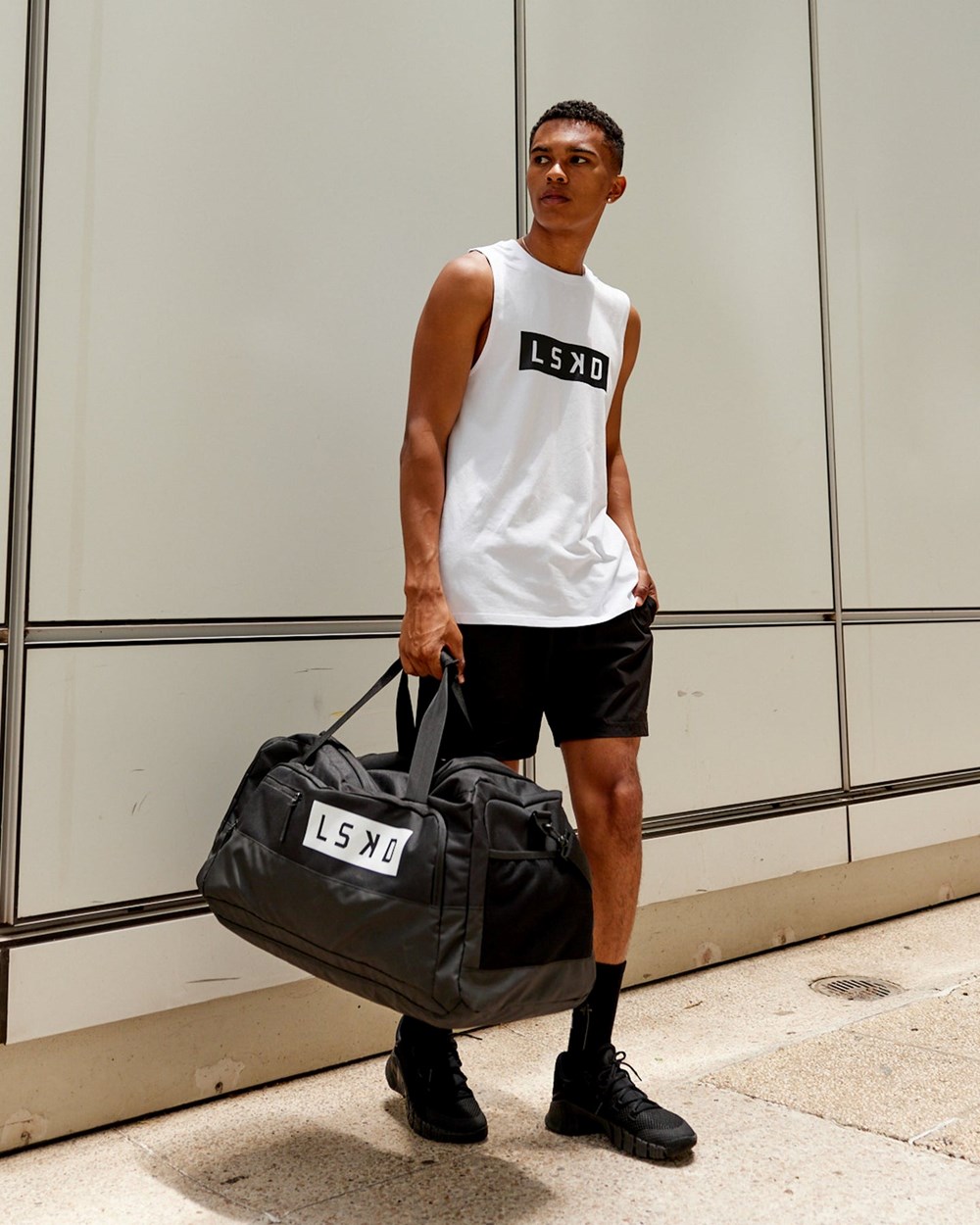 Black LSKD Rep Duffle Bag 70L | FY4128697