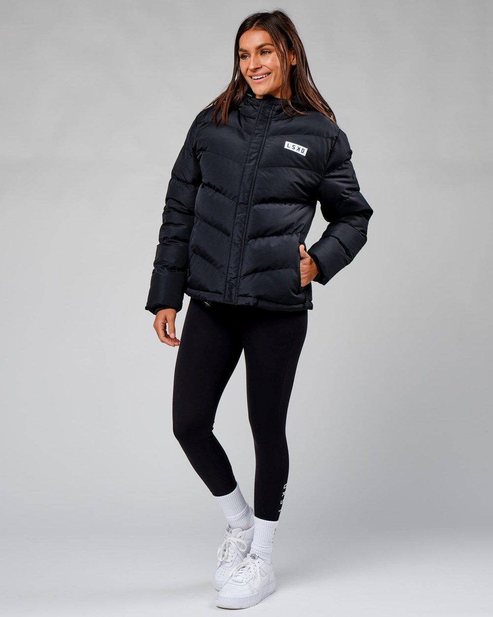 Black LSKD Roasted Puffer Jacket 22 | YW8124576