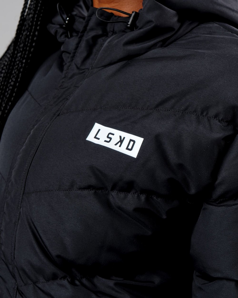 Black LSKD Roasted Puffer Jacket 22 | YW8124576