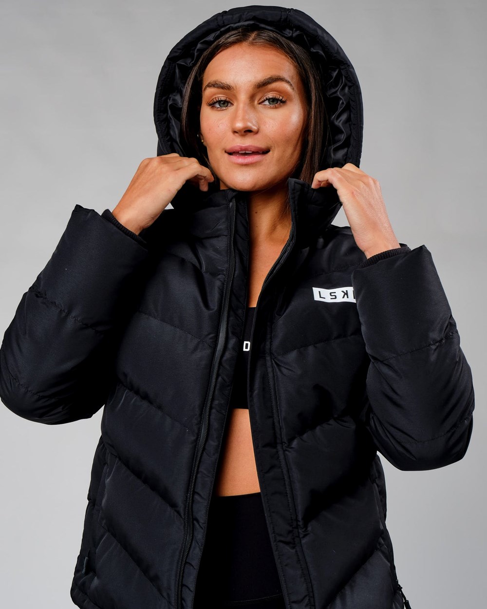 Black LSKD Roasted Puffer Jacket 22 | YW8124576