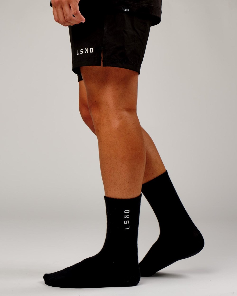 Black LSKD Signal Crew Sock | GC6907532