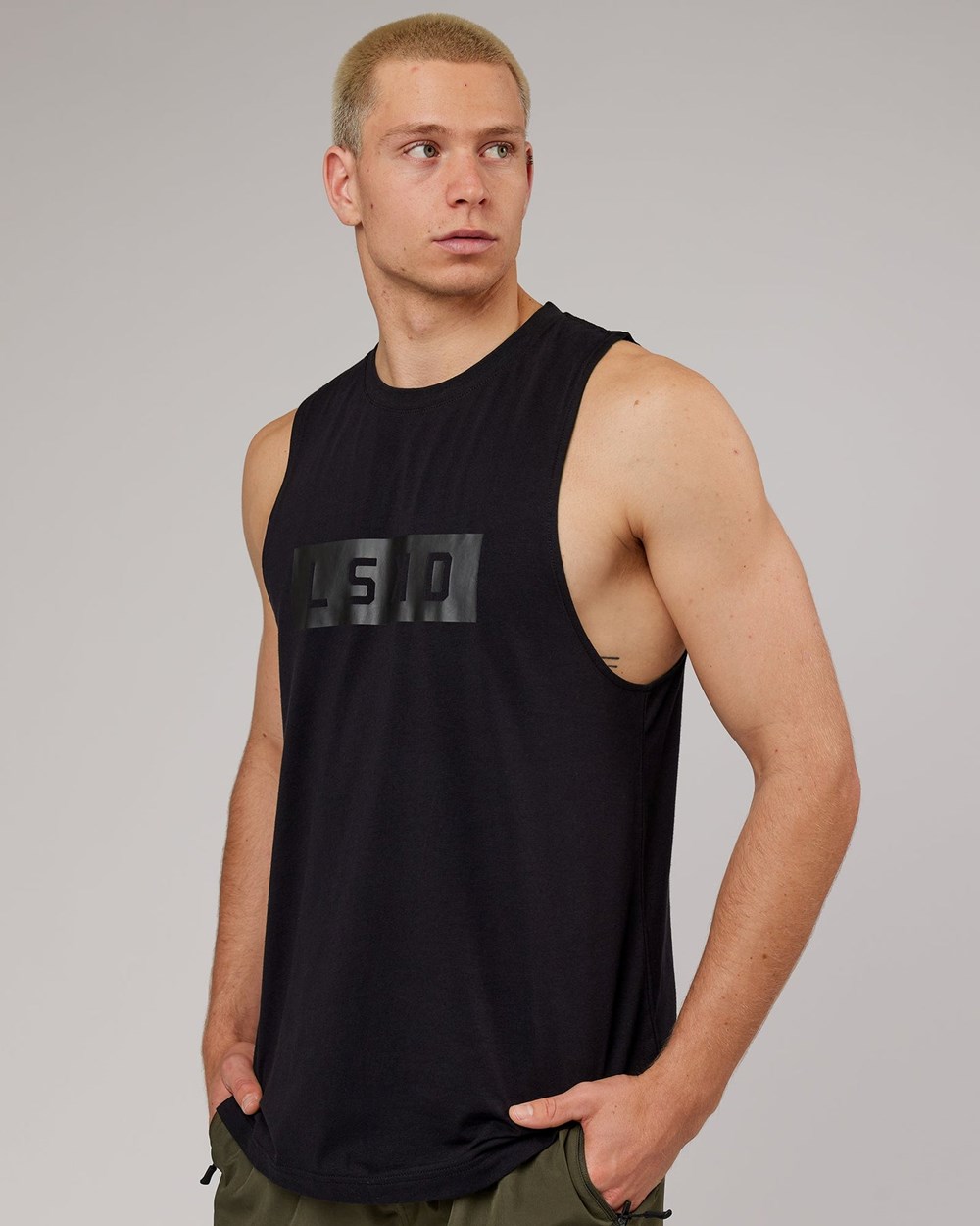 Black LSKD Strength FLXDRY Training Fit Performance Tank | QU4097812