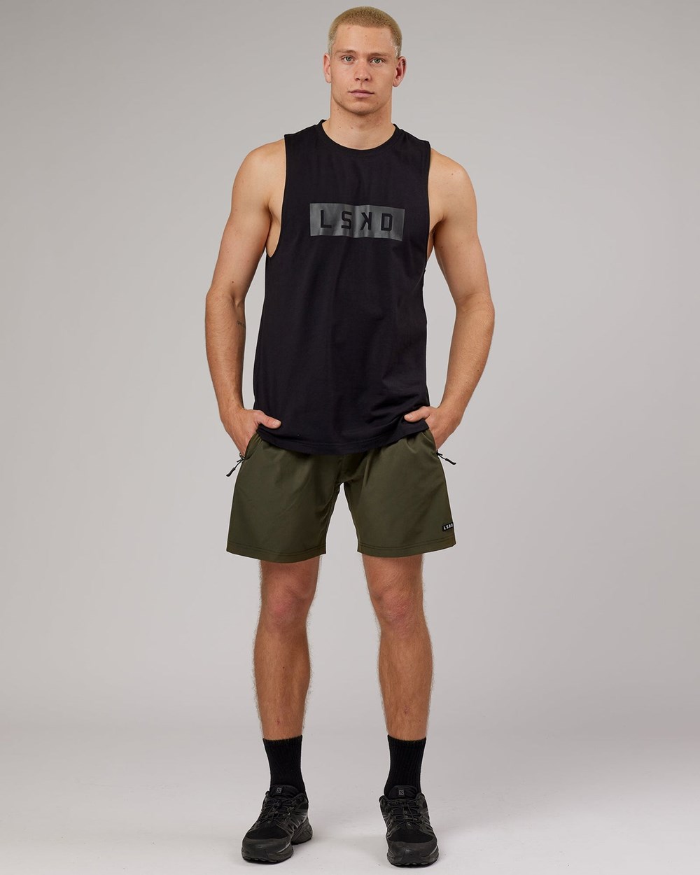 Black LSKD Strength FLXDRY Training Fit Performance Tank | QU4097812