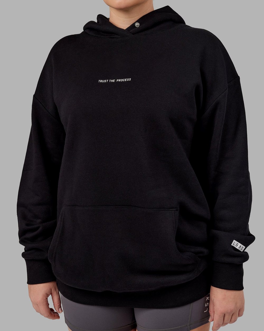 Black LSKD Trust The Process Hoodie Oversize | MS3620417