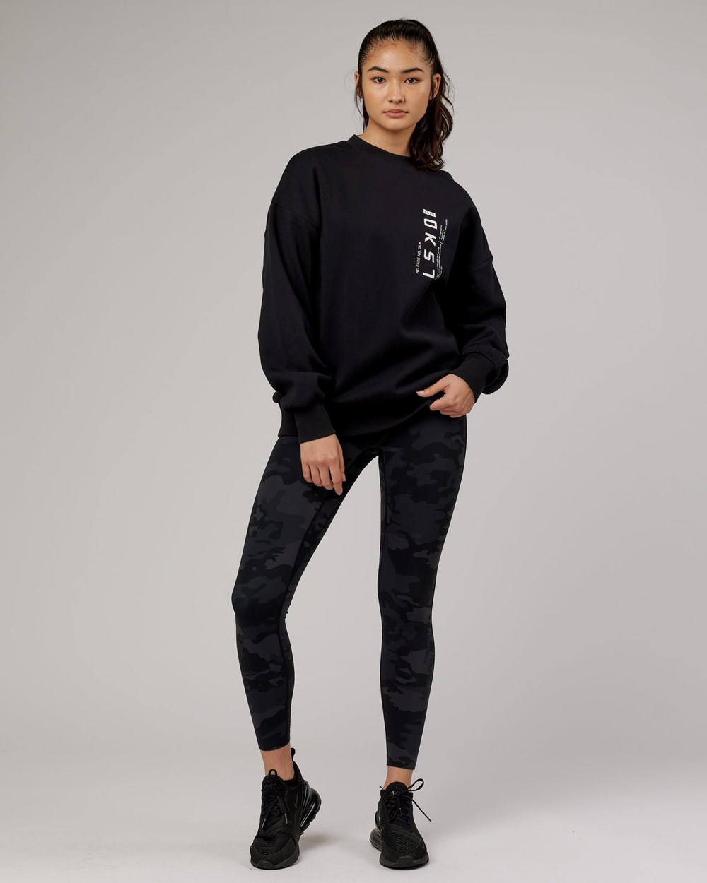 Black LSKD Upright Sweater Oversize | YK7893415