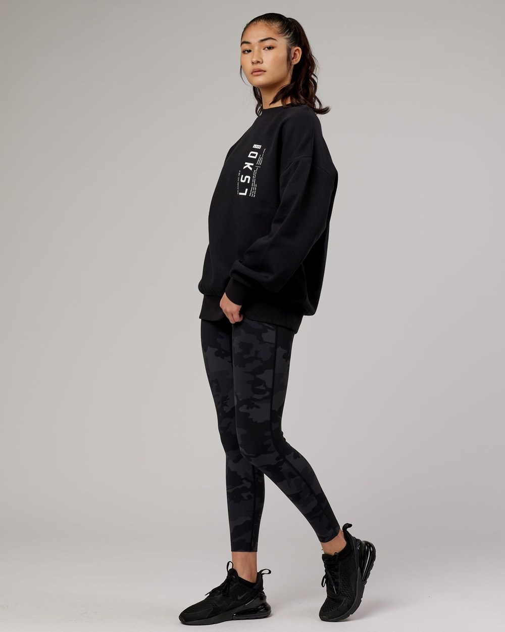 Black LSKD Upright Sweater Oversize | YK7893415