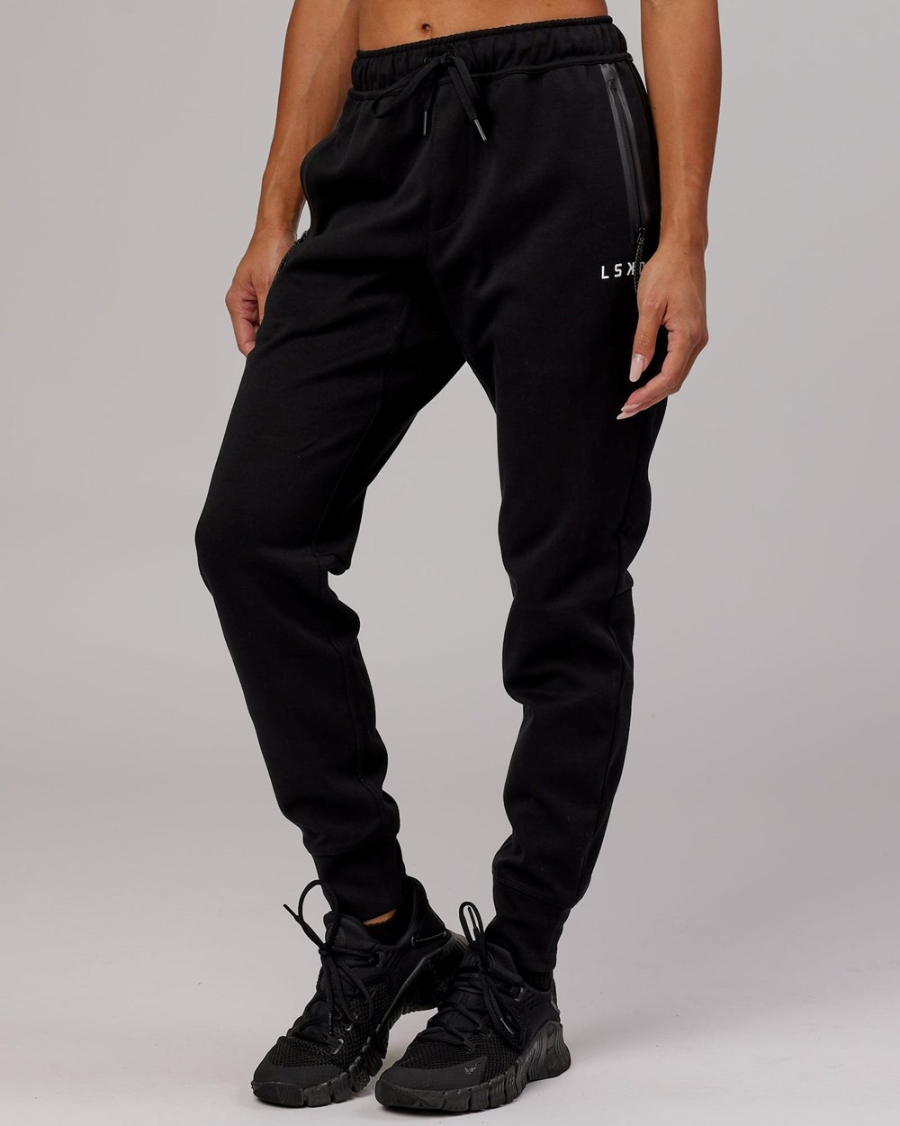 Black LSKD Womens Athlete ForgedFleece Trackpant | OD3164809