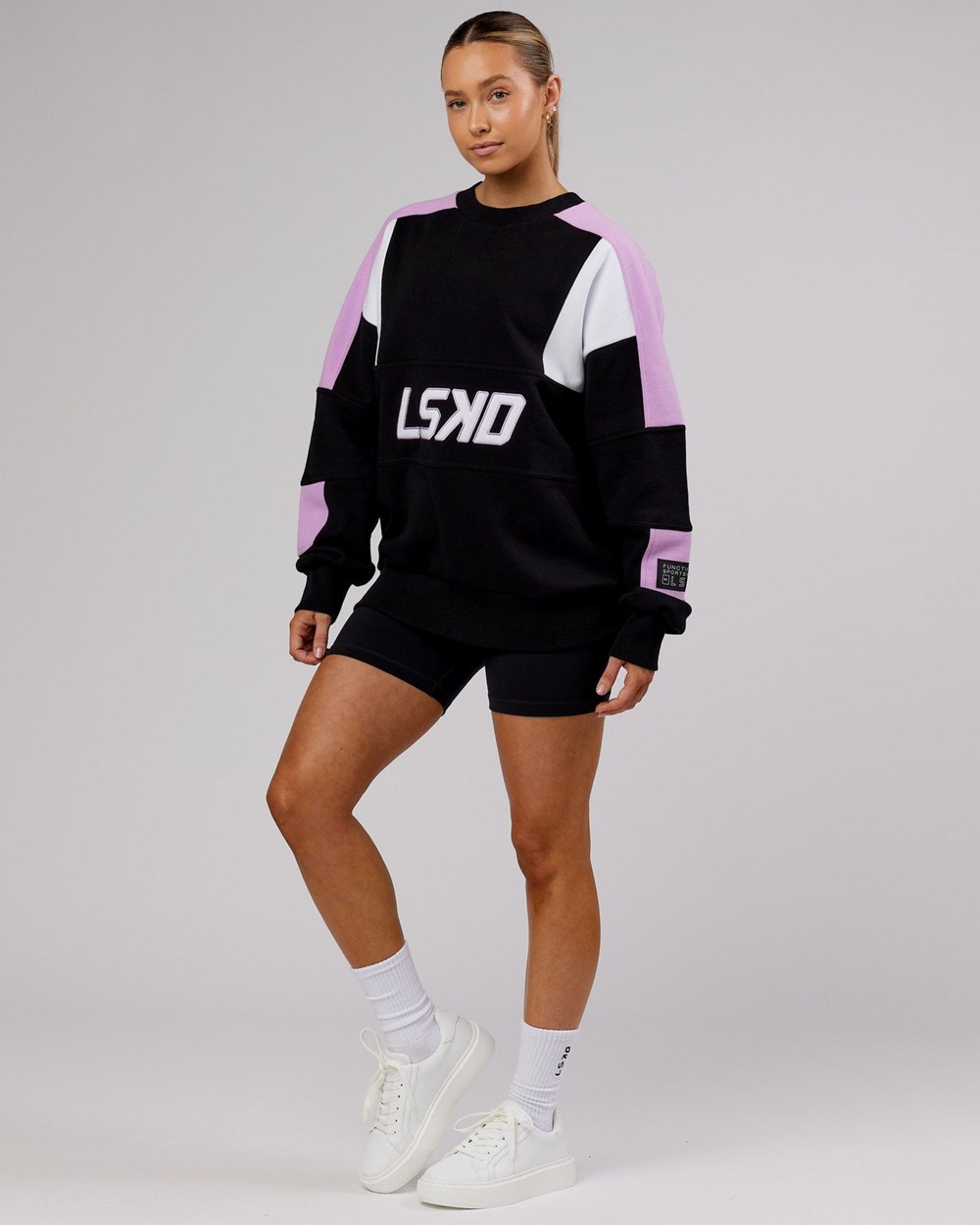 Black / Lilac LSKD Slam Sweater Oversize | SD0689271