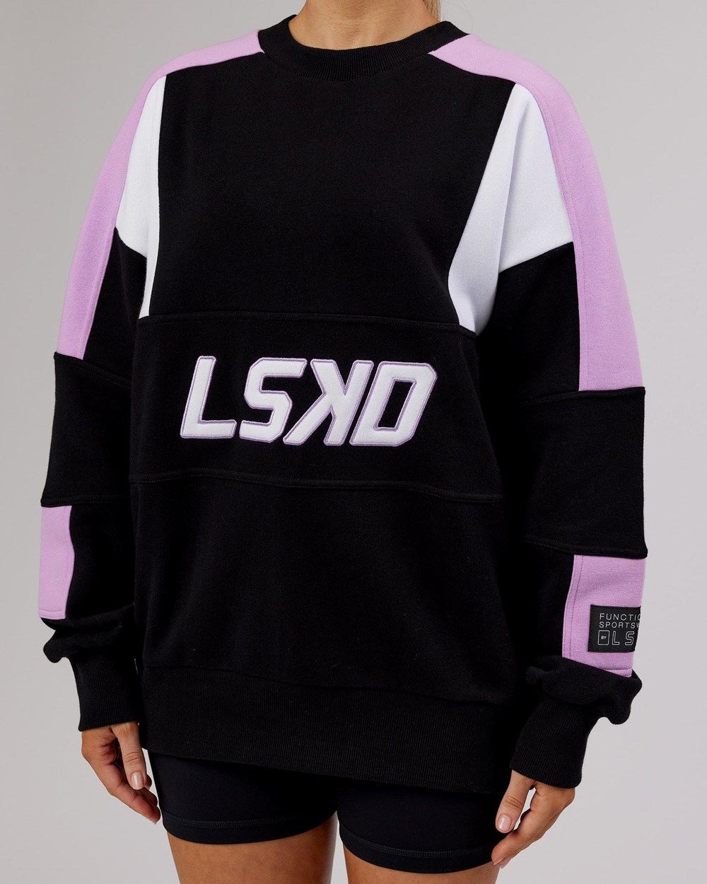 Black / Lilac LSKD Slam Sweater Oversize | SD0689271