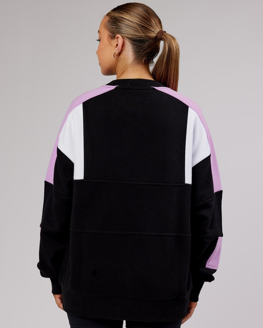 Black / Lilac LSKD Slam Sweater Oversize | SD0689271